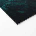Teal Blue Emerald Marble Landscapes Welcome Mat Gallery Image 2