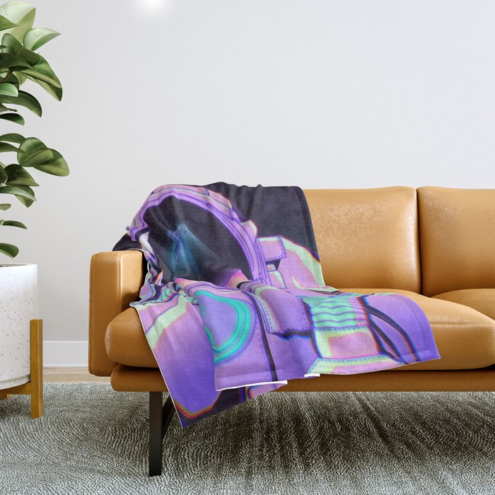 Space Travel 20XX Throw Blanket Gallery Image 1