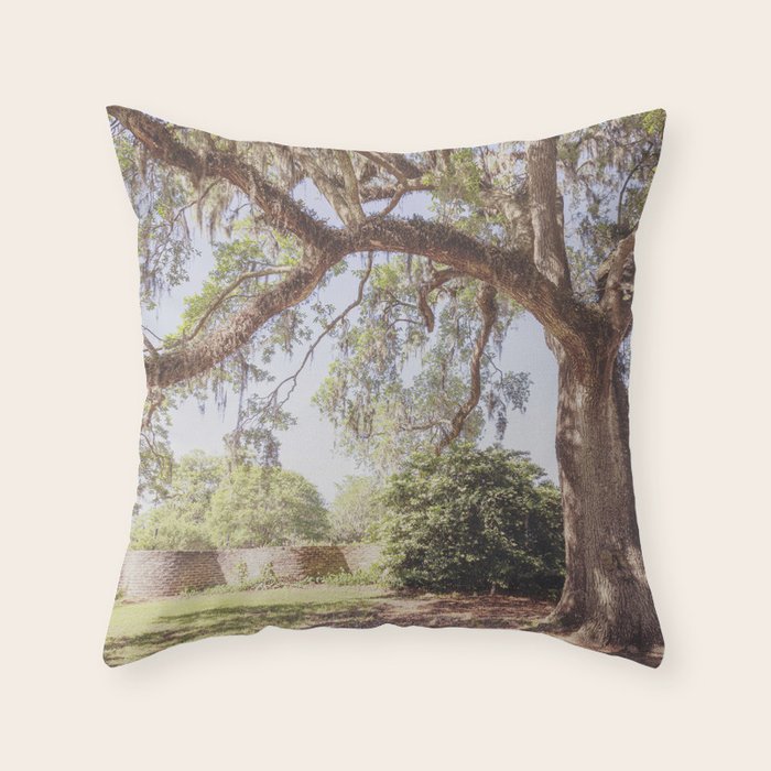 Lowcountry Live Oak x Coastal South Carolina Photography Throw Pillow Gallery Image 1