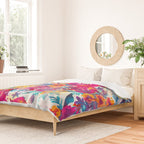 Watercolor flowers and plants 02 Duvet Cover Gallery Image 2