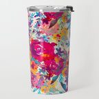 Watercolor flowers and plants 02 Travel Mug Gallery Image 2