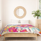 Watercolor flowers and plants 02 Duvet Cover Gallery Image 3