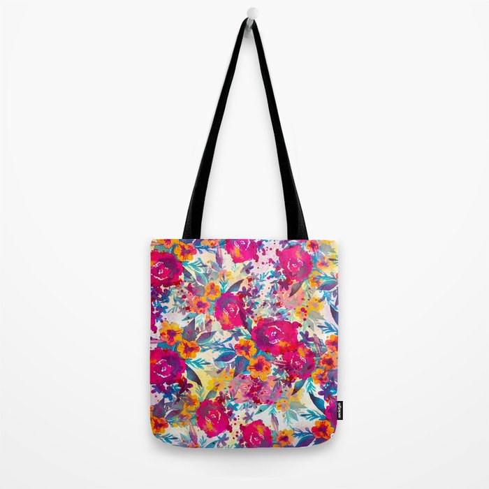 Watercolor flowers and plants 02 Tote Bag Gallery Image 2