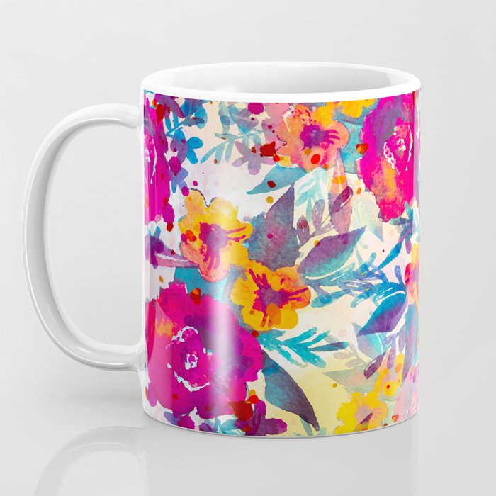 Watercolor flowers and plants 02 Coffee Mug Gallery Image 3