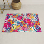 Watercolor flowers and plants 02 Rug Gallery Image 1