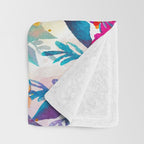 Watercolor flowers and plants 02 Throw Blanket Gallery Image 3