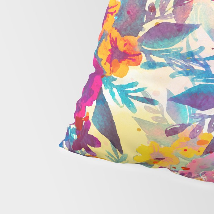 Watercolor flowers and plants 02 Pillow Sham Gallery Image 4