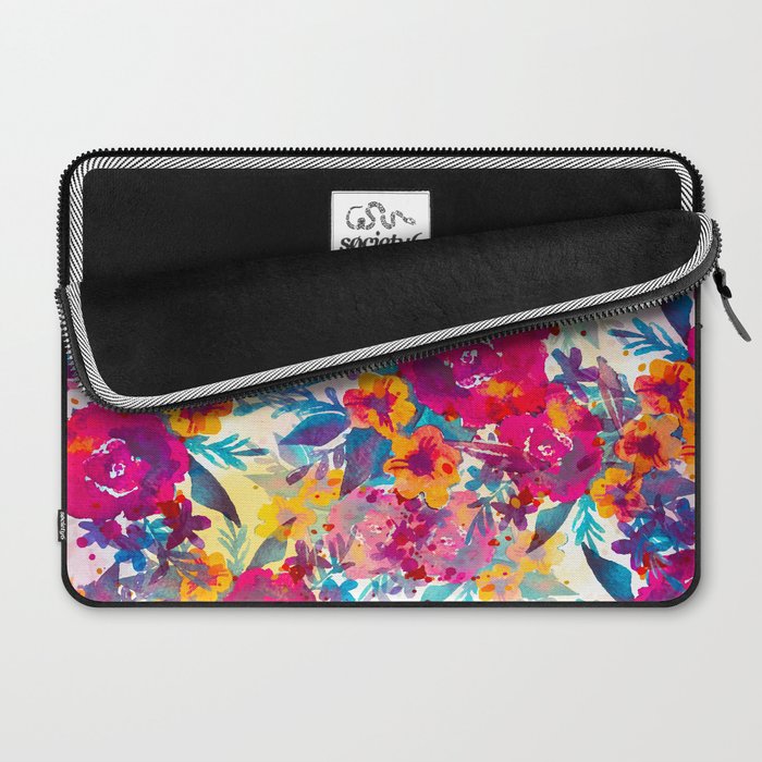 Watercolor flowers and plants 02 Laptop Sleeve Gallery Image 2