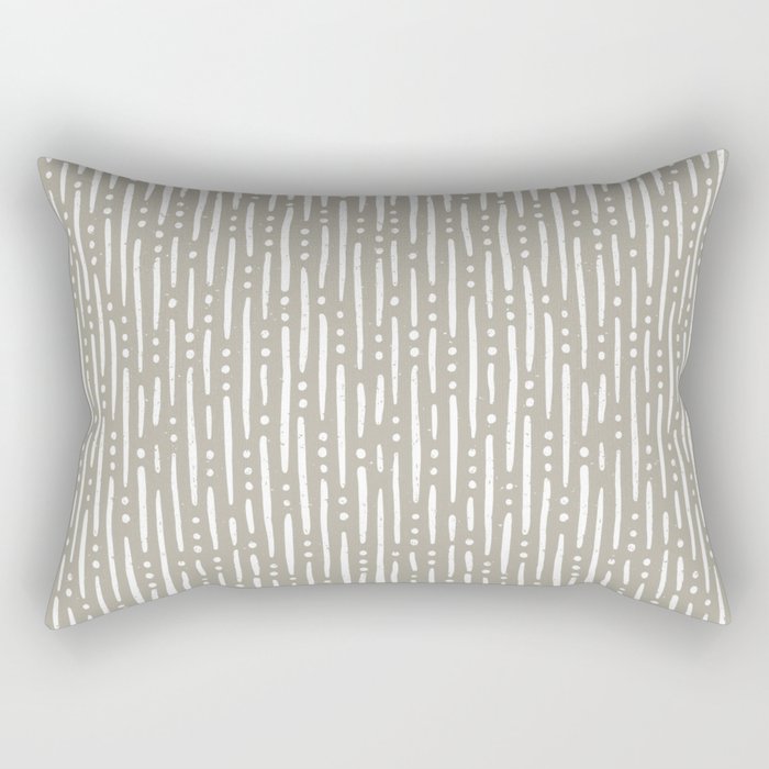 Line Up in Sand Rectangular Pillow Gallery Image 1