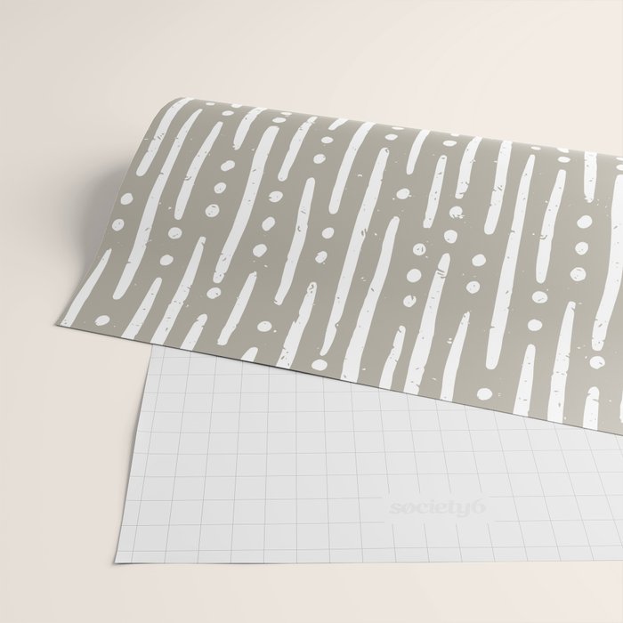 Line Up in Sand Wrapping Paper Gallery Image 2