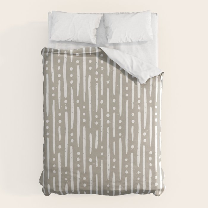 Line Up in Sand Duvet Cover Gallery Image 6