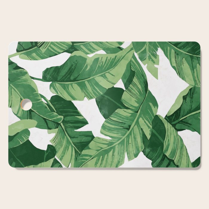 Tropical banana leaves IV Cutting Board Gallery Image 1