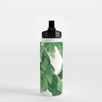 Tropical banana leaves IV Water Bottle Gallery Image 2