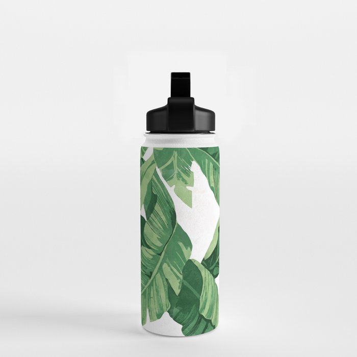Tropical banana leaves IV Water Bottle Gallery Image 2