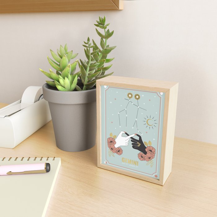Gemini Zodiac Series Mini Art Print Gallery Image 2