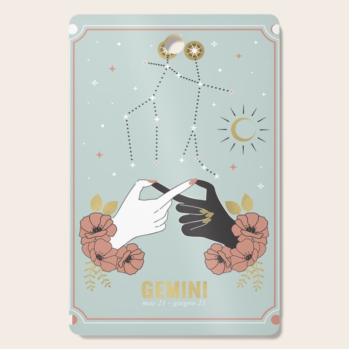 Gemini Zodiac Series Cutting Board Gallery Image 1