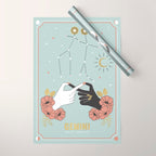 Gemini Zodiac Series Wrapping Paper Gallery Image 1