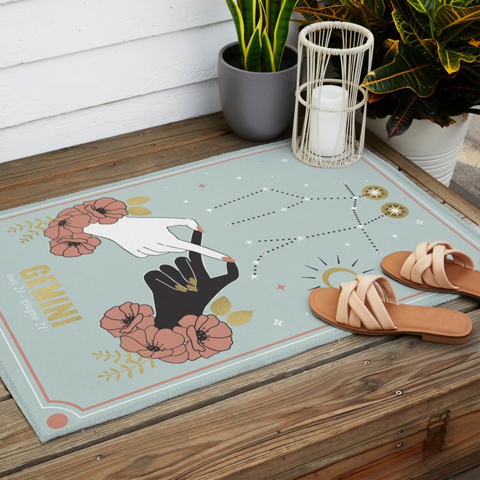 Gemini Zodiac Series Outdoor Rug Gallery Image 2