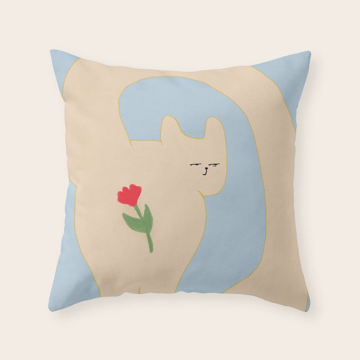 FELINA FLOR Throw Pillow Gallery Image 6