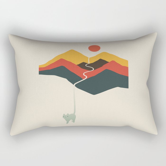 Cat Landscape 149 Rectangular Pillow Gallery Image 1
