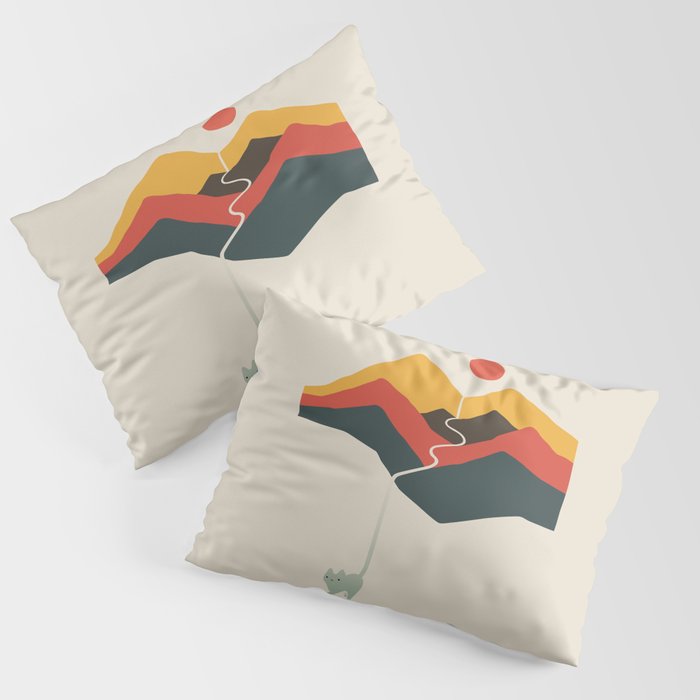 Cat Landscape 149 Pillow Sham Gallery Image 3
