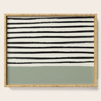 Sage Green x Stripes Serving Tray Gallery Image 1