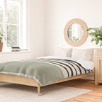Sage Green x Stripes Duvet Cover Gallery Image 2