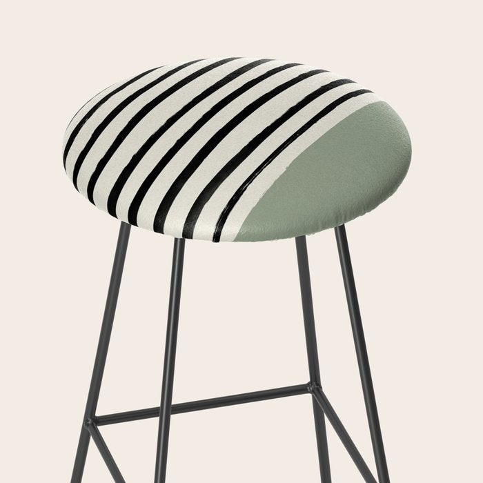 Sage Green x Stripes Stool Gallery Image 2