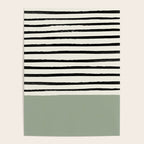 Sage Green x Stripes Poster Gallery Image 4