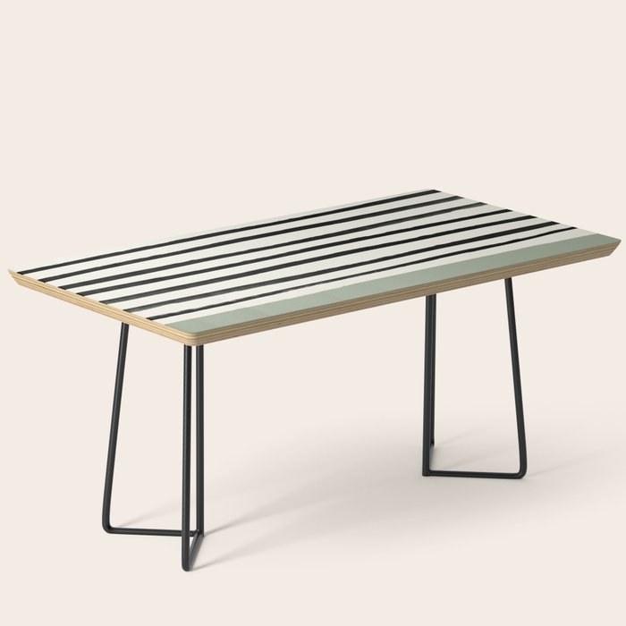 Sage Green x Stripes Coffee Table Gallery Image 1