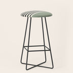 Sage Green x Stripes Stool Gallery Image 1