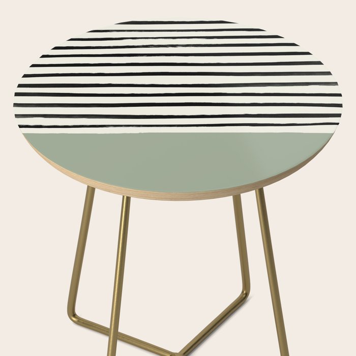 Sage Green x Stripes Side Table Gallery Image 2