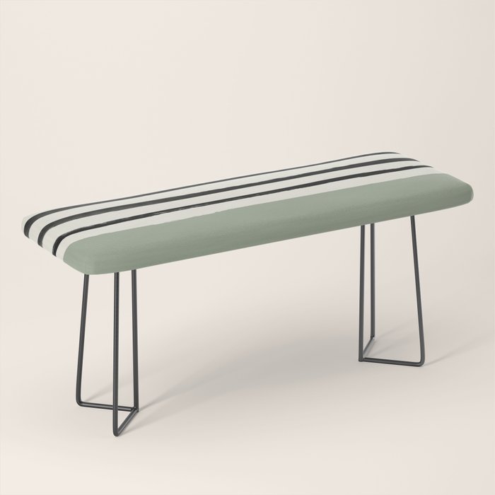 Sage Green x Stripes Bench Gallery Image 1