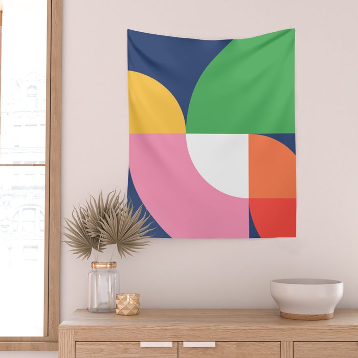 Abstract Geometric 15 Wall Tapestry Gallery Image 2