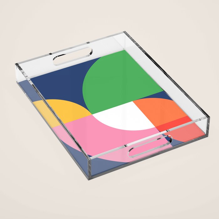 Abstract Geometric 15 Acrylic Tray Gallery Image 1