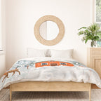 Cozy Winter Cabin in the Snowy Woods  Duvet Cover Gallery Image 3