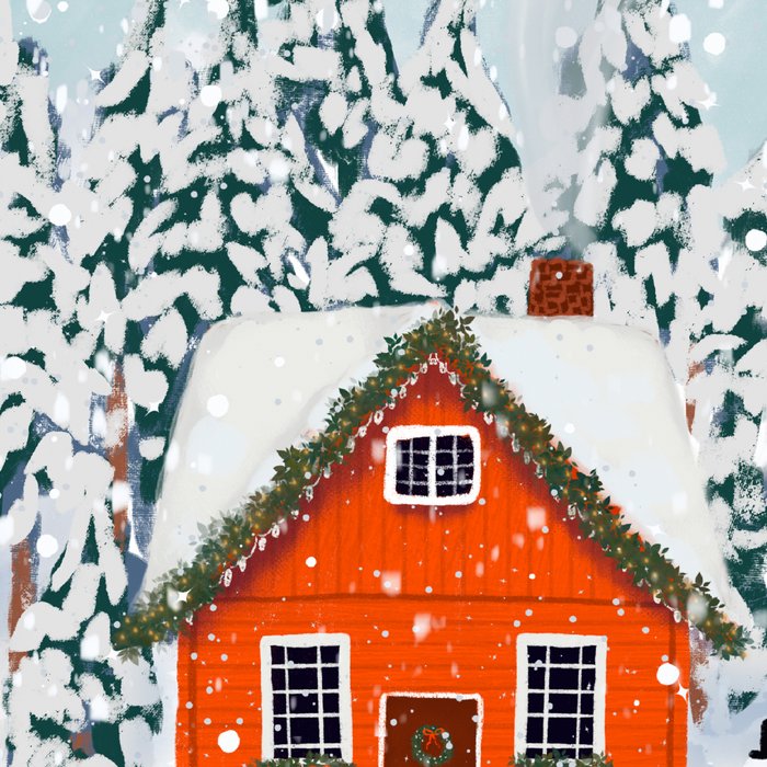 Cozy Winter Cabin in the Snowy Woods  Coffee Mug Gallery Image 2