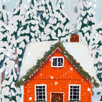 Cozy Winter Cabin in the Snowy Woods  Coffee Mug Gallery Image 2