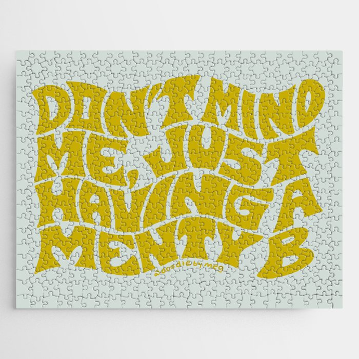 Don't Mind Me In Green Jigsaw Puzzle Gallery Image 1