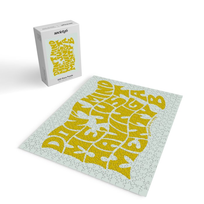 Don't Mind Me In Green Jigsaw Puzzle Gallery Image 2