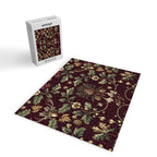 William Morris Woodland Nostalgia Burgundy Red Jigsaw Puzzle Gallery Image 2