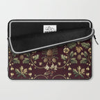 William Morris Woodland Nostalgia Burgundy Red Laptop Sleeve Gallery Image 2