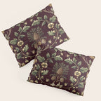 William Morris Woodland Nostalgia Burgundy Red Pillow Sham Gallery Image 3
