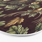 William Morris Woodland Nostalgia Burgundy Red Bath Mat Gallery Image 3