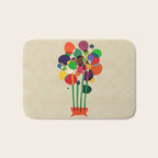 Happy flowers in the vase Bath Mat Gallery Image 1
