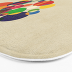 Happy flowers in the vase Bath Mat Gallery Image 3