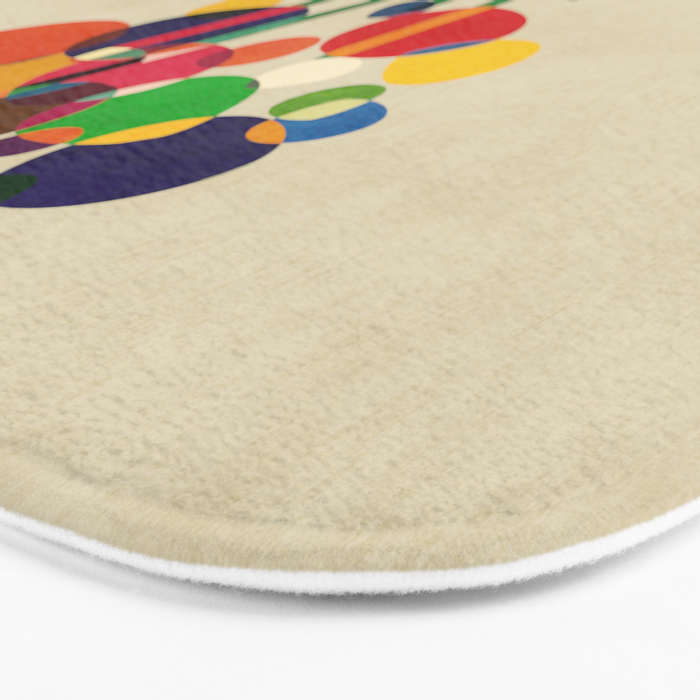 Happy flowers in the vase Bath Mat Gallery Image 3
