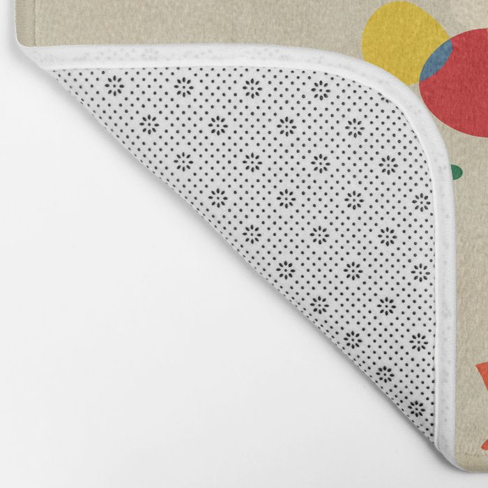 Happy flowers in the vase Bath Mat Gallery Image 2
