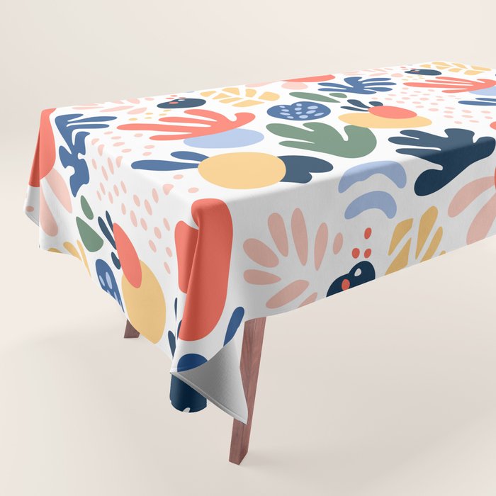 Abstract organic nature art pattern Tablecloth Gallery Image 1