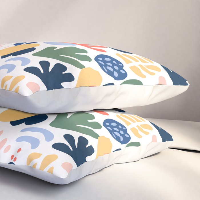 Abstract organic nature art pattern Pillow Sham Gallery Image 3